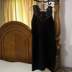 Calvin Klein- black dress with lace yoke- Event dress